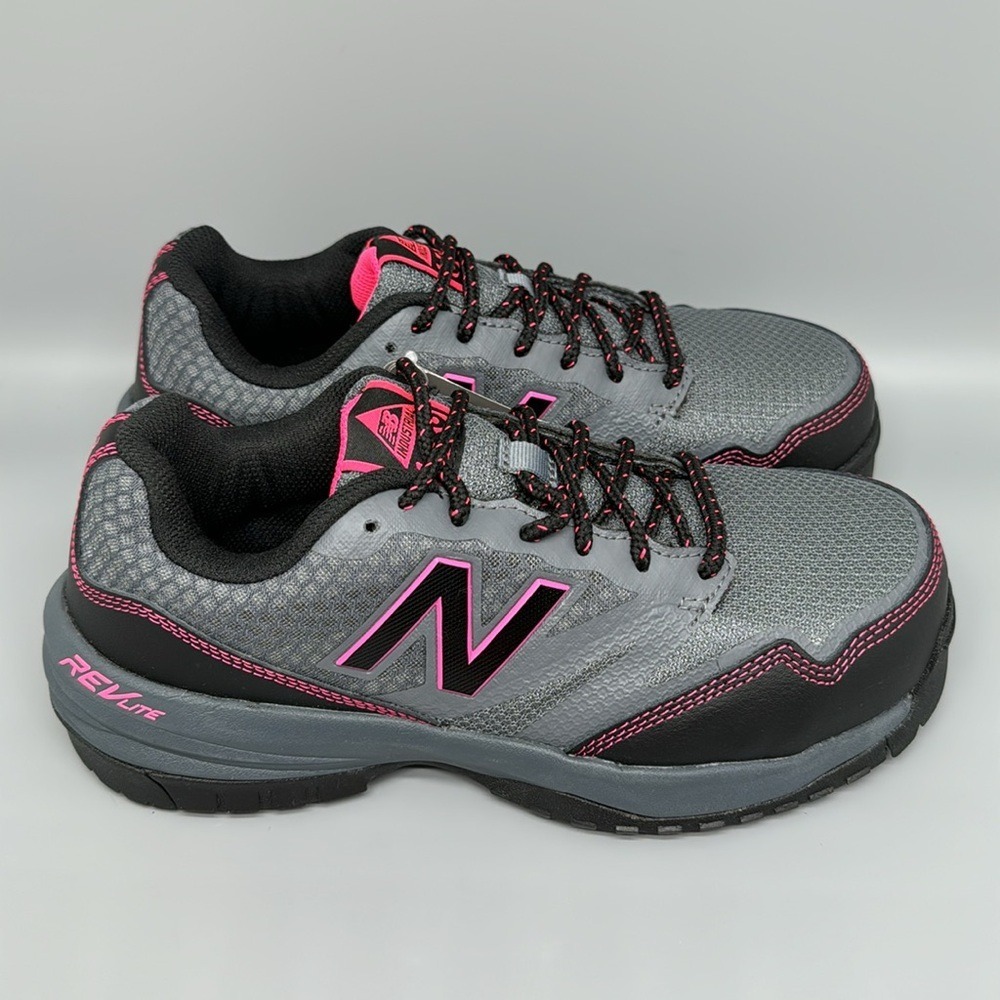 New Balance 589v1 Composite Toe Grey Pink Work Shoes WID589T1 Women's Sz 7.5 NEW